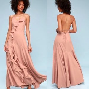 Lulu’s Selmah mauve dress